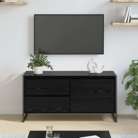 Meuble TV Chêne noir 100 x 36 x 49.5 cm Bois d'ingénierie 630195630195