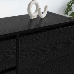 Meuble TV Chêne noir 100 x 36 x 49.5 cm Bois d'ingénierie 630195630195