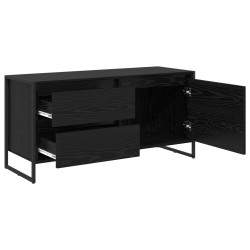 Meuble TV Chêne noir 100 x 36 x 49.5 cm Bois d'ingénierie 630195630195
