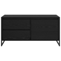 Meuble TV Chêne noir 100 x 36 x 49.5 cm Bois d'ingénierie 630195630195