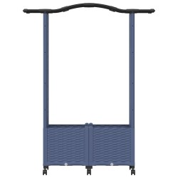 Lit Élevé avec Treillis et Toit Gris 125 x 40 x 144 cm PP 630197630197