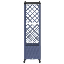 Lit Élevé avec Treillis et Toit Gris 125 x 40 x 144 cm PP 630197630197
