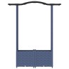 Lit Élevé avec Treillis et Toit Gris 125 x 40 x 138 cm PP 630199630199