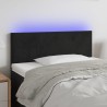 Tête de lit à LED Noir 100x5x78/88 cm Velours 630201630201