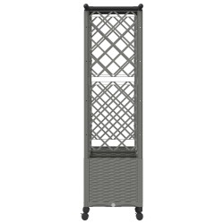 Lit Élevé avec Treillis et Toit Gris clair 162,5 x 40 x 142 cm 630202630202