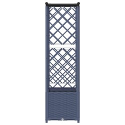 Lit Élevé avec Treillis et Toit Gris 124,5 x 40 x 136 cm PP 630205630205