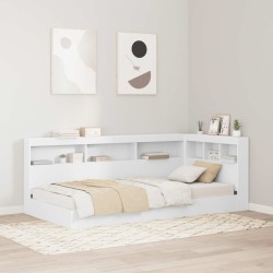 Tête de lit de rangement Blanc 100 cm Bois d'ingénierie 630206630206