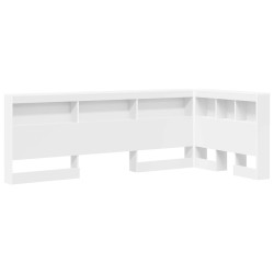 Tête de lit de rangement Blanc 100 cm Bois d'ingénierie 630206630206