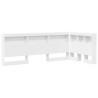 Tête de lit de rangement Blanc 100 cm Bois d'ingénierie 630206630206