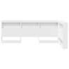 Tête de lit de rangement Blanc 100 cm Bois d'ingénierie 630206630206