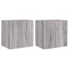 Meubles TV muraux 2pcs sonoma gris 40,5x30x40cm bois ingénierie 630209630209