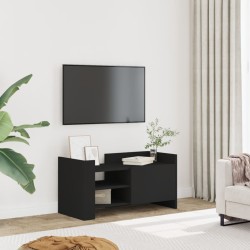 Meuble TV noir 80x35x40 cm bois d’ingénierie 630210630210