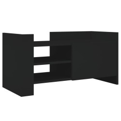 Meuble TV noir 80x35x40 cm bois d’ingénierie 630210630210