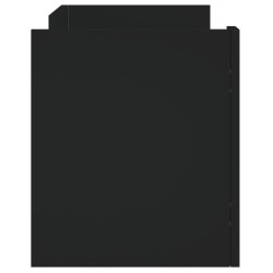 Meuble TV noir 80x35x40 cm bois d’ingénierie 630210630210