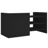Meuble TV noir 80x35x40 cm bois d’ingénierie 630210630210