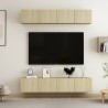 Meubles TV 4 pcs Chêne sonoma 80x30x30 cm Bois d'ingénierie 630214630214
