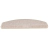 Tapis d'escalier lot de 20 65 x 24 x 4 cm taupe demi-rond grand format 630219630219