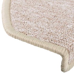 Tapis d'escalier lot de 20 65 x 24 x 4 cm taupe demi-rond grand format 630219630219