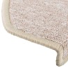 Tapis d'escalier lot de 20 65 x 24 x 4 cm taupe demi-rond grand format 630219630219