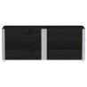 Jardinière noir 150x50 cm bois massif de pin 630221630221