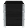 Jardinière noir 150x50 cm bois massif de pin 630221630221
