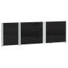 Jardinière noir 150x50 cm bois massif de pin 630221630221