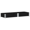 Jardinière noir 150x50 cm bois massif de pin 630222630222