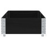 Jardinière noir 150x50 cm bois massif de pin 630222630222