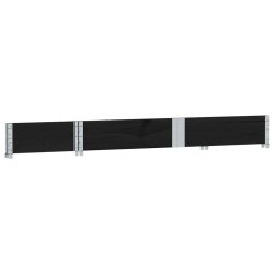 Jardinière noir 150x50 cm bois massif de pin 630222630222
