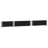 Jardinière noir 150x50 cm bois massif de pin 630222630222