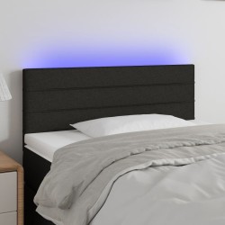Tête de lit à LED Noir 80x5x78/88 cm Tissu 630224630224