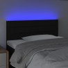 Tête de lit à LED Noir 80x5x78/88 cm Tissu 630224630224