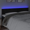 Tête de lit à LED Noir 200x5x78/88 cm Velours 630225630225