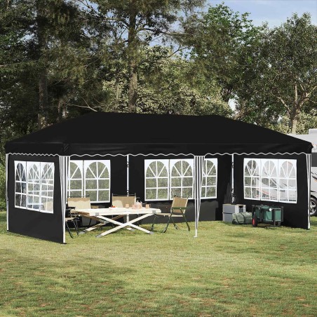 Tente de fête pop-up 575 x 289 x 245 cm Noir 630226630226