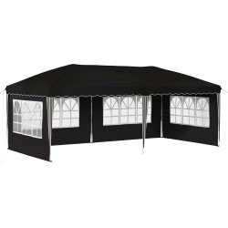 Tente de fête pop-up 575 x 289 x 245 cm Noir 630226630226
