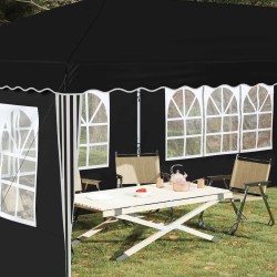 Tente de fête pop-up 575 x 289 x 245 cm Noir 630226630226
