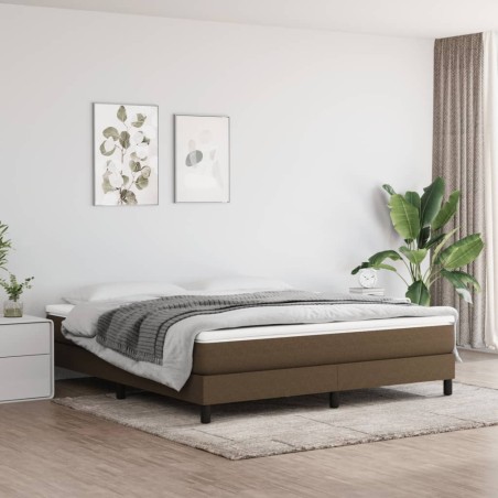 Matelas de lit à ressorts ensachés fermeté moyenne Marron foncé 180x200x20 cm 630227630227