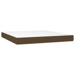 Matelas de lit à ressorts ensachés fermeté moyenne Marron foncé 180x200x20 cm 630227630227
