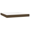 Matelas de lit à ressorts ensachés fermeté moyenne Marron foncé 180x200x20 cm 630227630227