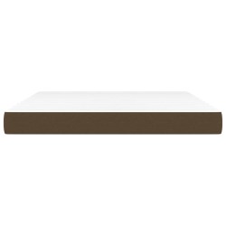 Matelas de lit à ressorts ensachés fermeté moyenne Marron foncé 180x200x20 cm 630227630227