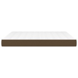 Matelas de lit à ressorts ensachés fermeté moyenne Marron foncé 180x200x20 cm 630227630227