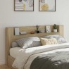 Tête de lit de rangement avec LED Chêne Sonoma 630235630235