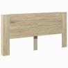 Tête de lit de rangement avec LED Chêne Sonoma 630235630235
