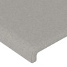 Tête de lit avec oreilles Gris clair 203x23x118/128 cm Tissu 630236630236