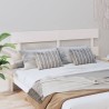 Tête de lit Blanc 204x3x81 cm Bois massif de pin 630240630240