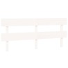 Tête de lit Blanc 204x3x81 cm Bois massif de pin 630240630240