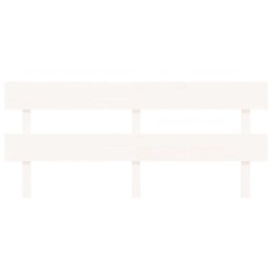 Tête de lit Blanc 204x3x81 cm Bois massif de pin 630240630240