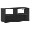 Meuble TV noir 80x31x39,5 cm bois d'ingénierie et métal 630241630241