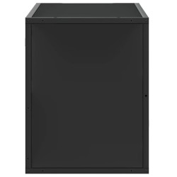 Meuble TV noir 80x31x39,5 cm bois d'ingénierie et métal 630241630241