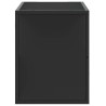 Meuble TV noir 80x31x39,5 cm bois d'ingénierie et métal 630241630241
